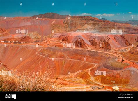 The open-pit Morenci Mine in Morenci Arizona largest copper mine in ...