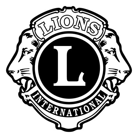 Lions Black And White Logo