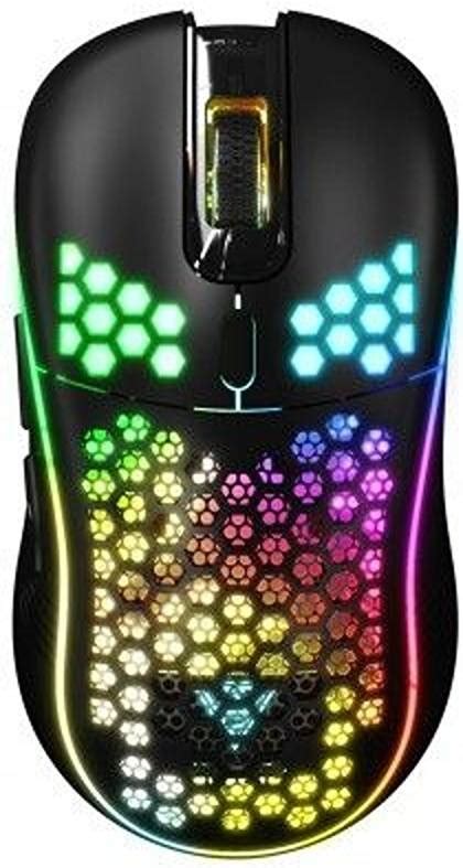 Gamdias ZEUS M4 RGB Honeycomb Optical Gaming Mouse, 12800 DPI Mice Combo Double-Layer Fabrics ...