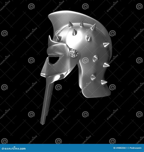 Gladiator Helmet stock illustration. Illustration of helmet - 49882061