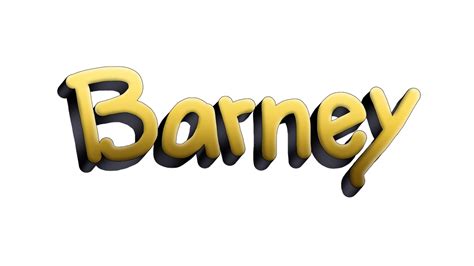 Custom 1991-present 3D Barney Logo (Yellow) by JamesMuchtastic on DeviantArt