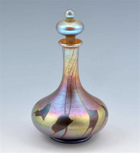 Louis Comfort Tiffany decorated favrile perfume bottle