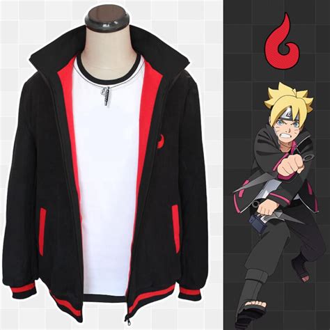 NARUTO Shippuden Uzumaki Naruto Ninja Cosplay Jacket Coat Winter ...