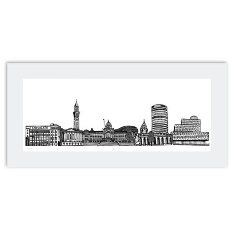 Birmingham Skyline Screen Print — Cecily Vessey