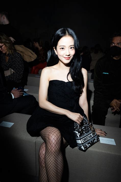 Blackpink's Jisoo Sits Front Row in Little Black Dress for Dior at PFW