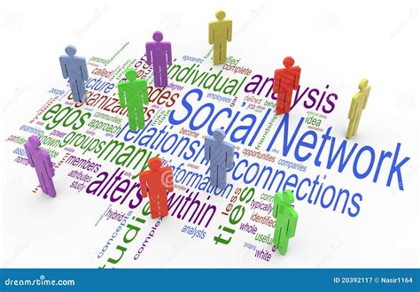 3d Social Network Concept Royalty Free Stock Photography - Image: 20392117