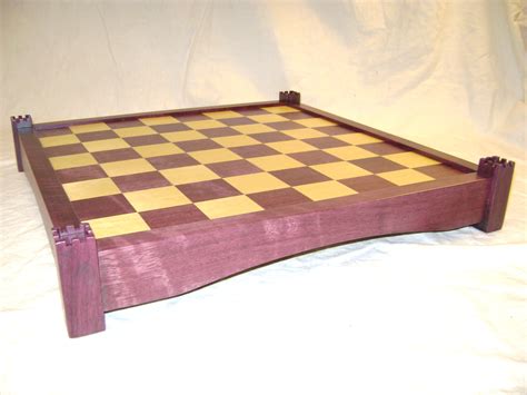 14" Kings Castle Chess Board with 1 3/4" Squares