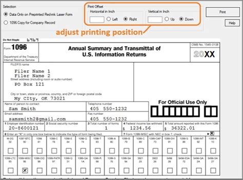 Free irs form 1096 template - rewabags