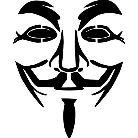 Guy Fawkes V for Vendetta Stencil RE-USABLE 10.5 X 7.75 Inch - Etsy