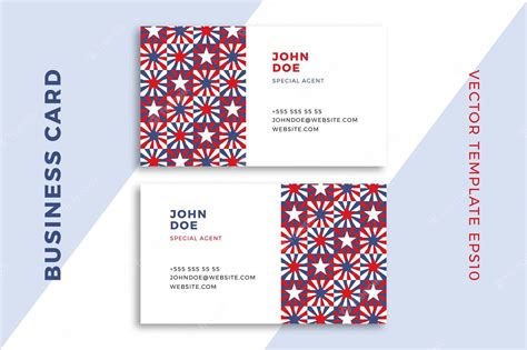 Premium Vector | Modern business card templates with stars pattern ...