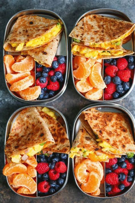 Healthy Lunch Ideas For Work Easy | Breakfast meal prep, Breakfast recipes easy, Recipes