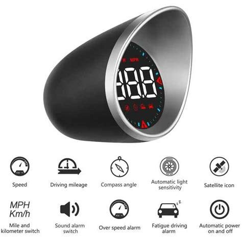 Car Speedometer Head Up Display GPS Speedometer Alarm - AutoMods