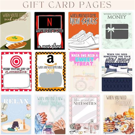 Printable College Gift Card Book College Care Package - Etsy