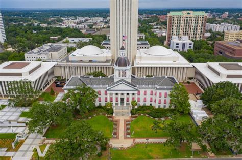 Aerial Photo Florida State Capitol Building Tallahassee Editorial Stock ...