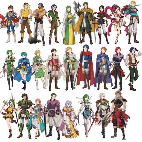 26 of the 52 playable characters in FE Thracia 776 : r/fireemblem