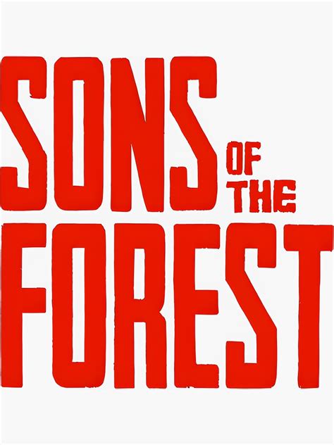 "Sons of the Forest the game Logo" Sticker for Sale by MarvinHsk | Redbubble