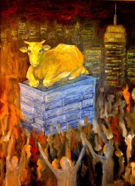 The Golden Calf Painting by Vida Khadem | Saatchi Art