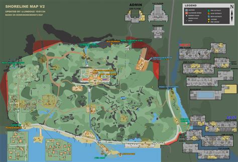 Shoreline Map V2 - New Rework Update (Based on monkimonkimonk's map) : r/EscapefromTarkov