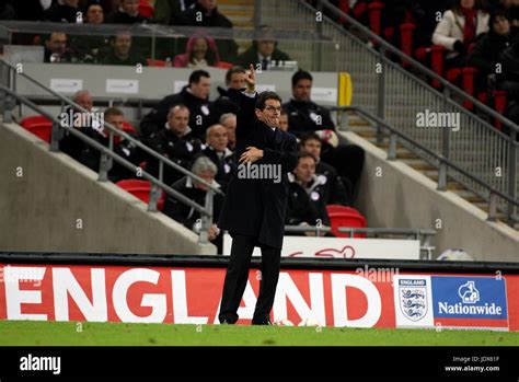 FABIO CAPELLO ENGLAND FOOTBALL MANAGER WEMBLEY STADIUM LONDON ENGLAND ...