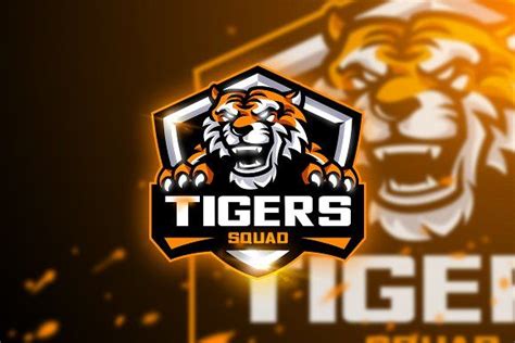 Tigers Squad - Mascot & Esport logo | Game logo design, Game logo, Mascot