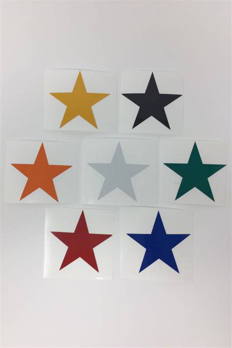 2" Reflective Decals STARS – STELLAR Moto Brand