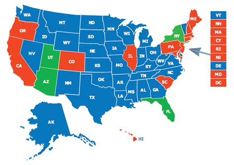 CCW Concealed Carry States Map