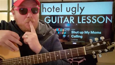 How To Play Shut Up My Moms Calling Guitar Hotel Ugly // easy guitar tutorial beginner lesson ...