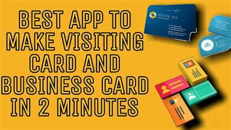 Best free app for visiting card and business card | Business card maker |2020 - YouTube