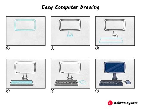 Easy Computer Drawing - HelloArtsy