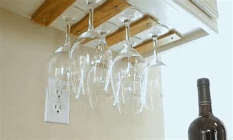 17 Easy Homemade Wine Glass Rack Plans