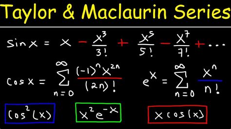 Taylor Series and Maclaurin Series - Calculus 2 - YouTube