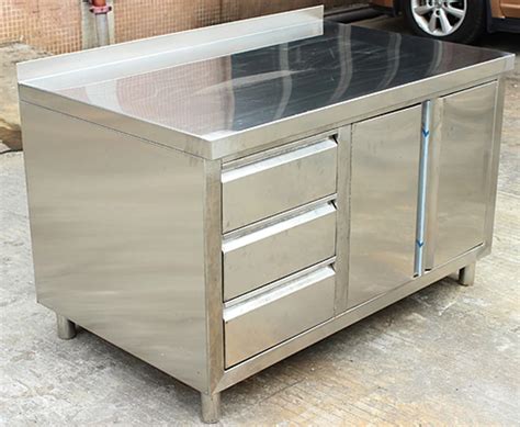 Commercial Stainless Steel Work Prep Table With Cabinet & Drawers - Buy ...