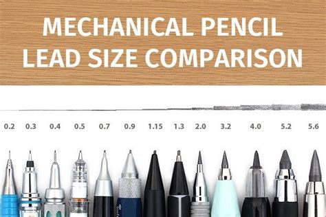 Mechanical Pencil Lead Size Comparison | Mechanical pencil lead, Mechanical pencils, Best ...
