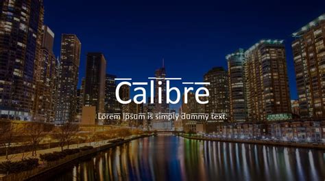 Calibre Font : Download Free for Desktop & Webfont