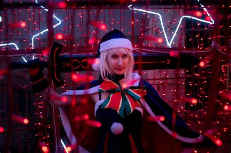 Saber alter Christmas photoshoot - fate grand order | Cosplay Amino