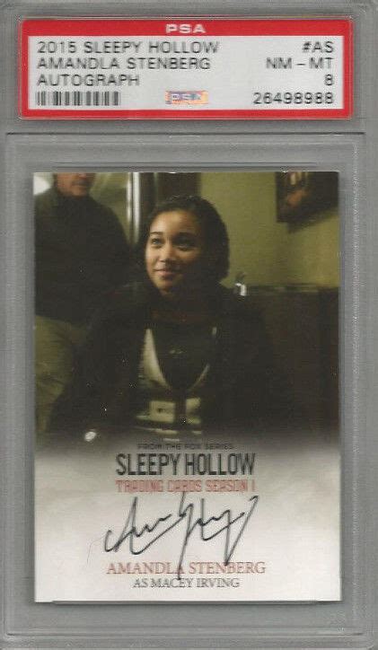 2015 Sleepy Hollow Amandla Stenberg Autograph PSA 8 | eBay