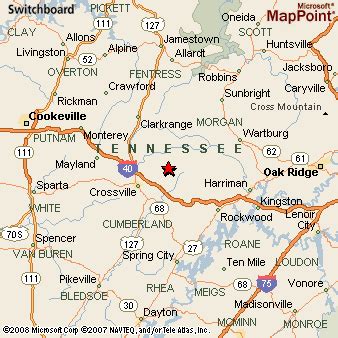 Fairfield Glade, Tennessee Area Map & More