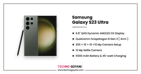 Samsung Galaxy S23 Ultra Price And Specifications - Techno Goyani