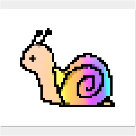 snail pixel art ,2d pixel illustration - Pixelart - Posters and Art ...