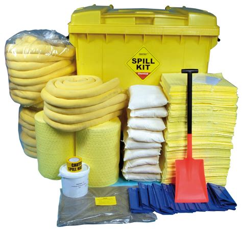 Chemical Spill kit, 800 litre capacity wheeled bin | ESE Direct