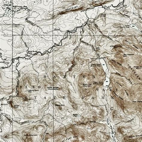 Baxter State Park Map Historic Topographic Map 1955 | Etsy | Amazing maps, Topographic map, Map art