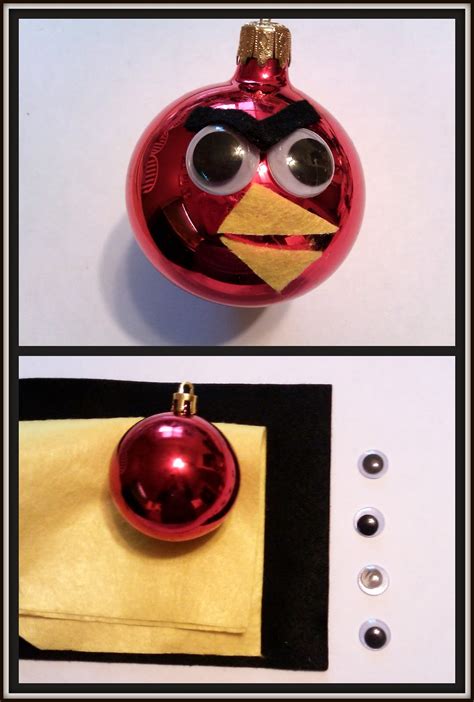 Double Treble Craft Adventures: Angry Bird Christmas Ornament {Craft}