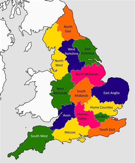 The Balancing Metropolises of England: Regions based on urban areas : r/imaginarymaps