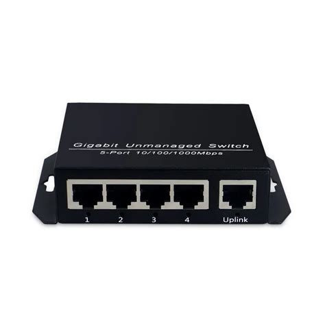 5 Port Gigabit Switch 10/100/1000Mbps Full Duplex Gigabit Ethernet ...