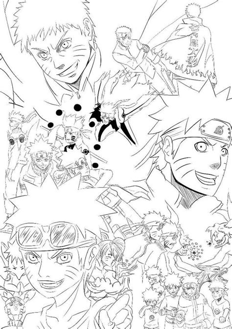 Naruto Uzumaki Evolution Lineart Manga by Mauri-kun on DeviantArt