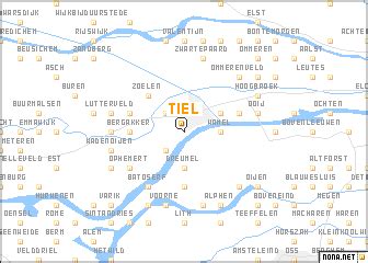 Tiel (Netherlands) map - nona.net