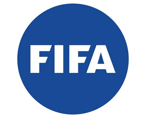 Fifa official Logo White And Blue Symbol Design Vector Abstract ...