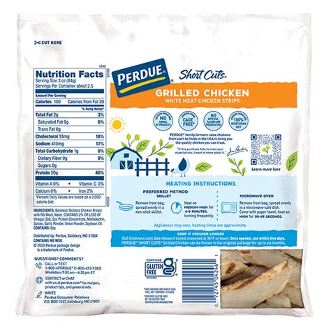 PERDUE® SHORT CUTS® Grilled Chicken Strips | 4246 | PERDUE®