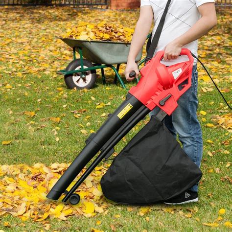 Costway 3 in 1 Electric Garden Grass Leaf Blower 2500W 230V Vacuum Shredder Mulcher Vac Our leaf ...