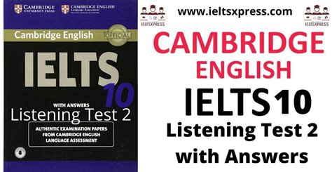 Practice Cambridge IELTS 10 Listening Test 2 with Answers